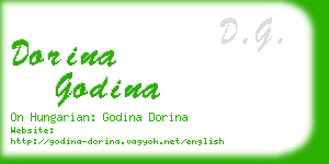 dorina godina business card
